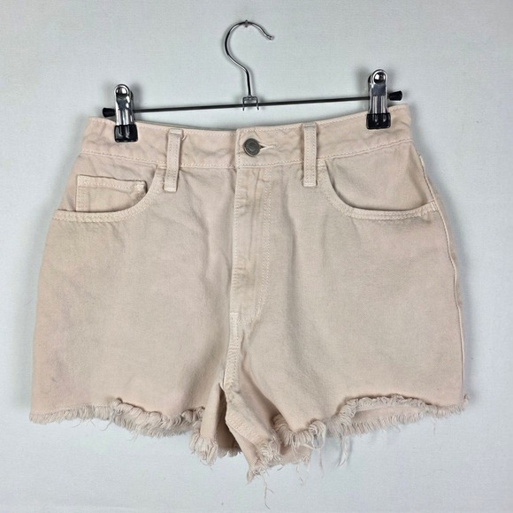 Hollister Pants - Hollister Ultra High-Rise Vintage Relaxed Mom Shorts Peach Pink Size 1 W25 3"